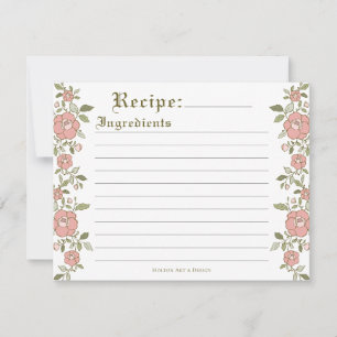 Placa Vintage Floral Scroll Recipiente