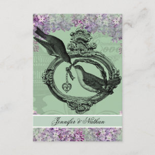 Placa Vintage Lilacs Locket RSVP