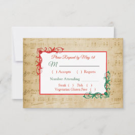 Placa Vintage Music Casamento no inverno RSVP