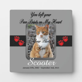 Placa Você Deixou as Suas Pegadas no Meu Coração