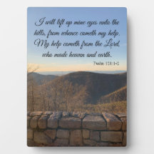 Vou Levantar Os Meus Olhos Pslam 121 Plaque