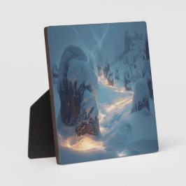 Placa Where Light Wanders in Winter