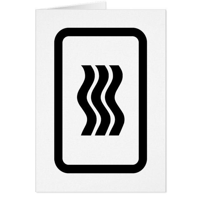 Placa Zener | 3 Cartão Vertical Wavy Lines (Frente)