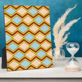 Placa Zigzags e Abstrato de Ouros