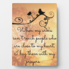 Placas Abraçando Você Com Minha Oração