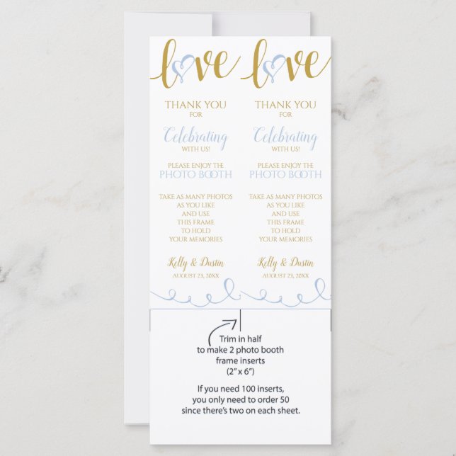 Placas Booth de Fotografia | Script Love - Light B (Frente)