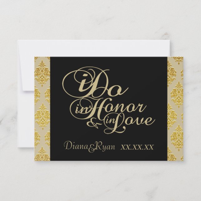 Placas Damask de Champagne RSVP (Frente)
