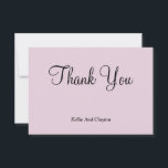 Placas de agradecimento<br><div class="desc">Estes "Blush Modern Minimalist Wedding Graças You Cards" foram projetados para deixar uma impressão duradoura sobre seus entes queridos à medida que você mostra sua apreciação pela presença e gestos pensativos. O design limpo pode ser usado para qualquer ocasião, seja para agradecer aos convidados por estarem presentes no seu casamento,...</div>