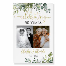 Placas de Boas-Vindas de Aniversário de 50 Anos de