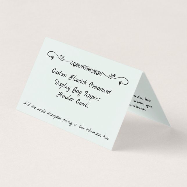 Placas de Cabeçalho de Ornamento Floreadas de Aqua (Frente)