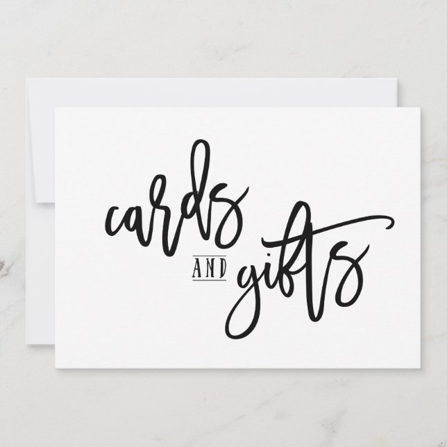 Placas de cartões 5X7 & presentes - Script de pinc (Frente)
