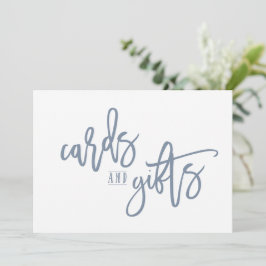 Placas de cartões 5X7 & presentes - Script Pincel