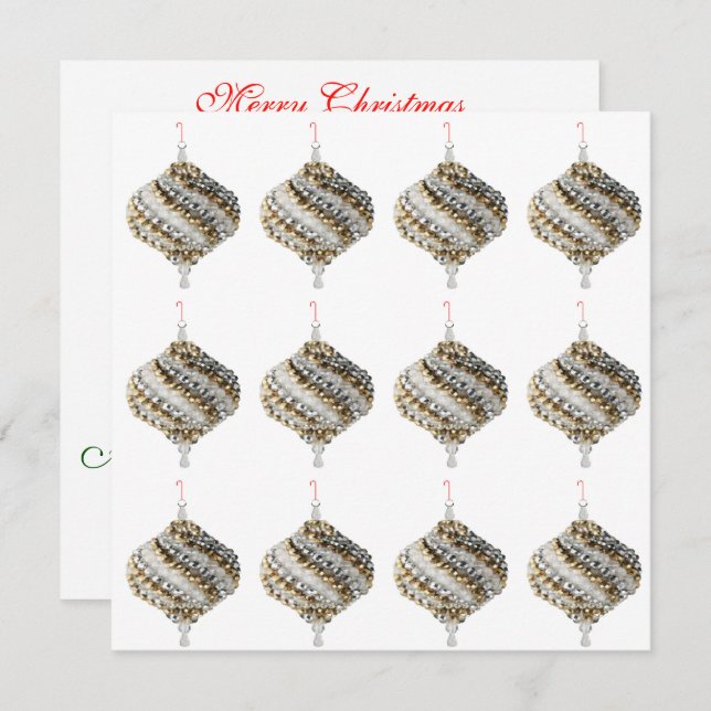 Placas de cartões de natal e Nota (Frente/Verso)