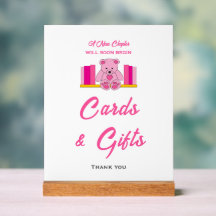 Placas de cartões e presentes de baby shower do ur