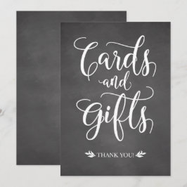 Placas de Cartões e Presentes para Casamento Rústi