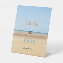 Placas de Casamento de Praia e Sinal de Pedestal d