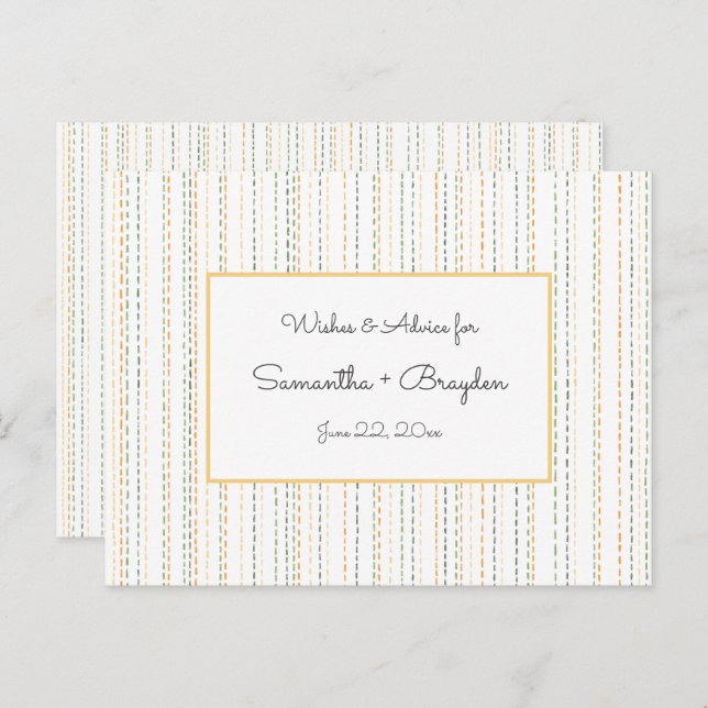 Placas de conselho para Chás de fraldas boho Rain (Frente/Verso)