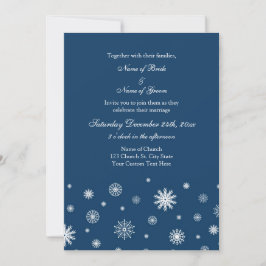 Placas de convite para Casamento no inverno de nev