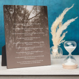 Placas De Exibição Árvores brilhantes "Faça assim mesmo"