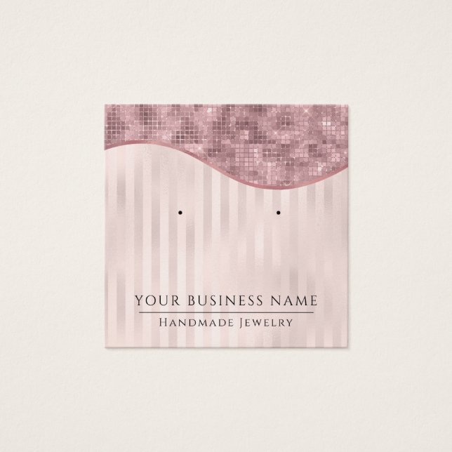 Placas de exibição com faixas de cor rosa quadrada (Frente)