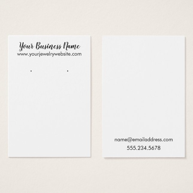 Placas de exibição com suporte branco simples (Frente & Verso)