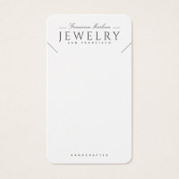 Placas de exibição de colar branco preto moderno