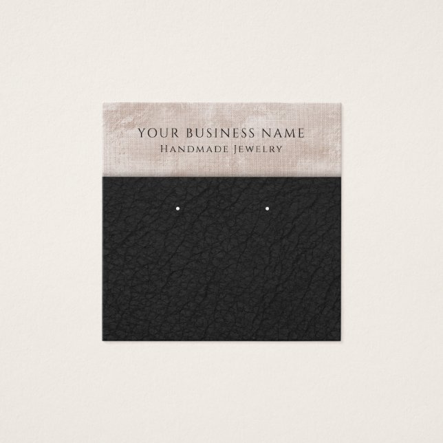 Placas de exibição de couro preto champanhe (Frente)