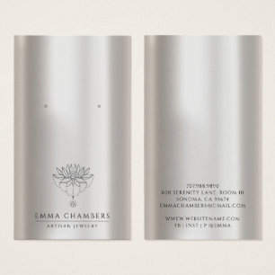 Placas de exibição de joalharia para a Flor de Pér