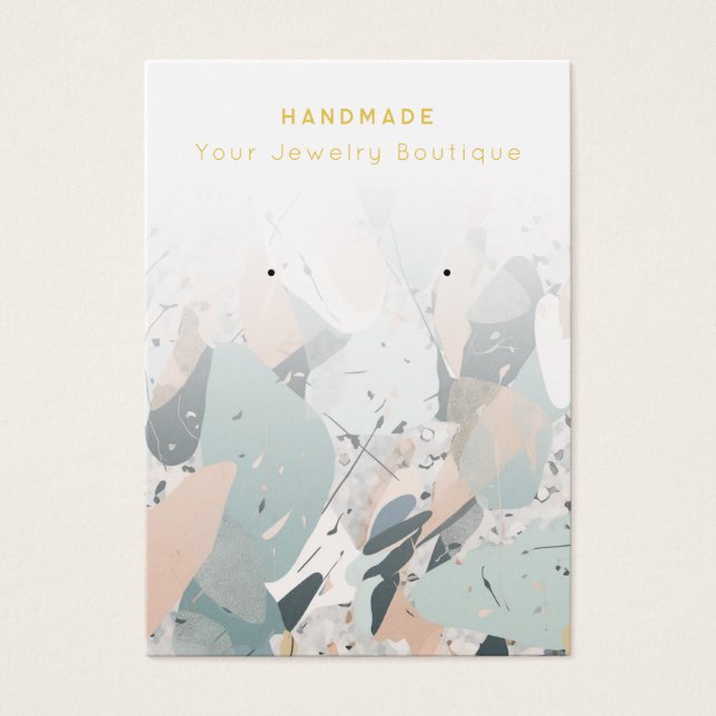 Placas de exibição de joias Abstrato Terrazzo (Frente)