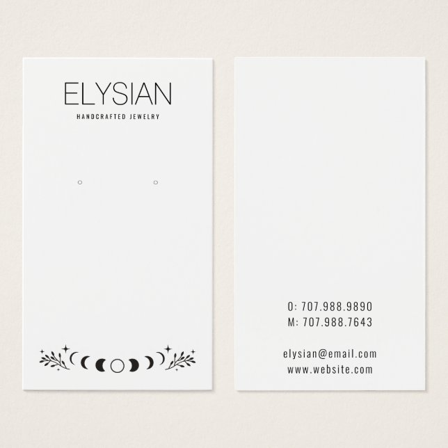 Placas de Exibição de Joias Celestiais (Frente & Verso)