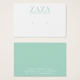 Placas de exibição de joias verdes modernas