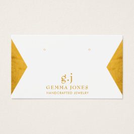 Placas de exibição de malhas brancas e Douradas el