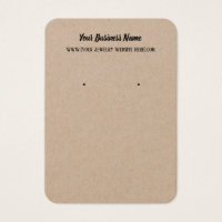 Placas de exibição de negócios Premium Kraft Earri