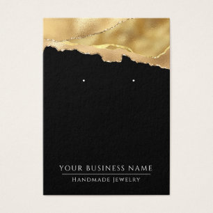 Placas de exibição de ouvido Dourado preto abstrat