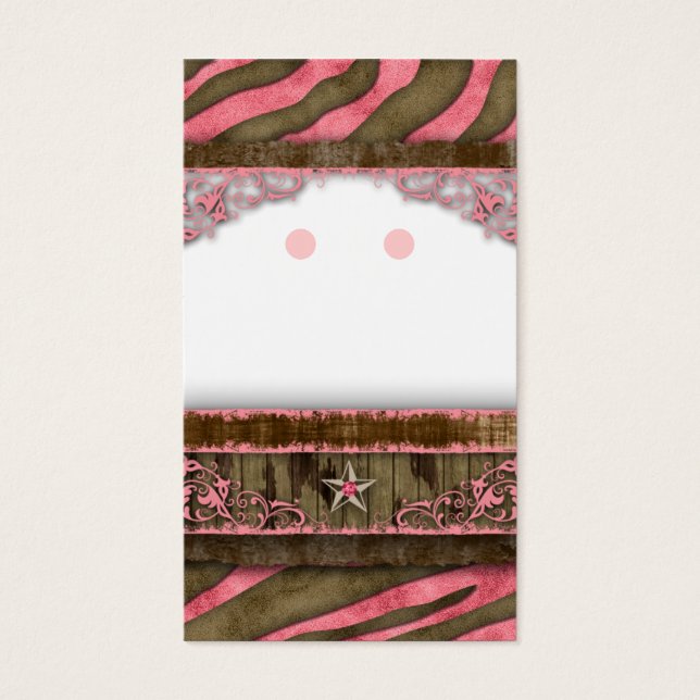 Placas de Exibição Joias - Estrela de Zebra Justa (Frente)