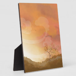 Placas De Exibição Planície Decorativa da Cena de Ação de Graças de o