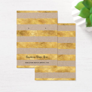 Placas de exibição Premium Kraft & Gold Foil Ear
