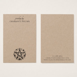 Placas de Exibição Rustic Pagan Kraft Jewelry Neck