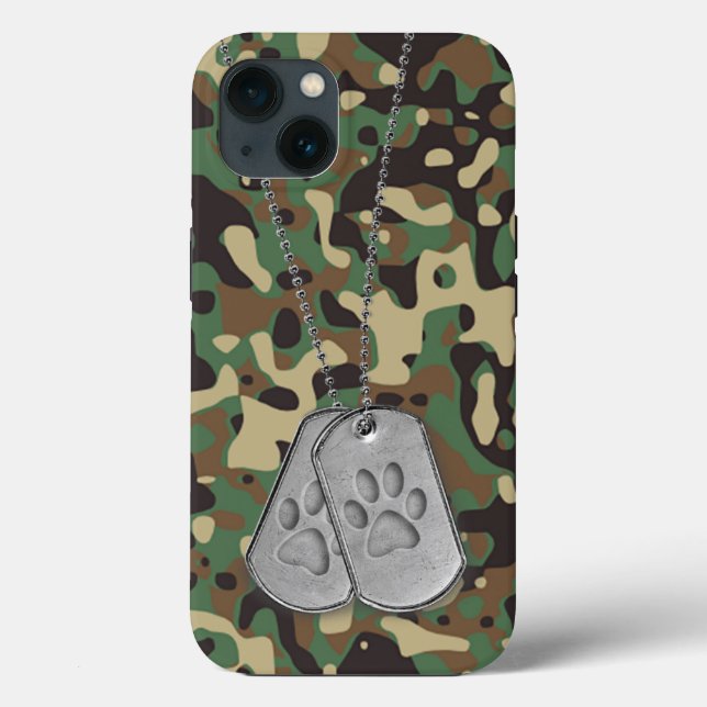 Placas de Identificação Militar com Impressões de  (Verso)