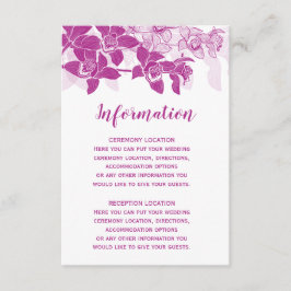 Placas De Informação De Casamento Para Magenta Ele