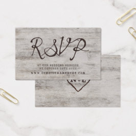 Placas de inserção do site de casamento RSVP de La
