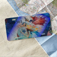 Placas de licença 'Seer of The Heart Art' Seer 565