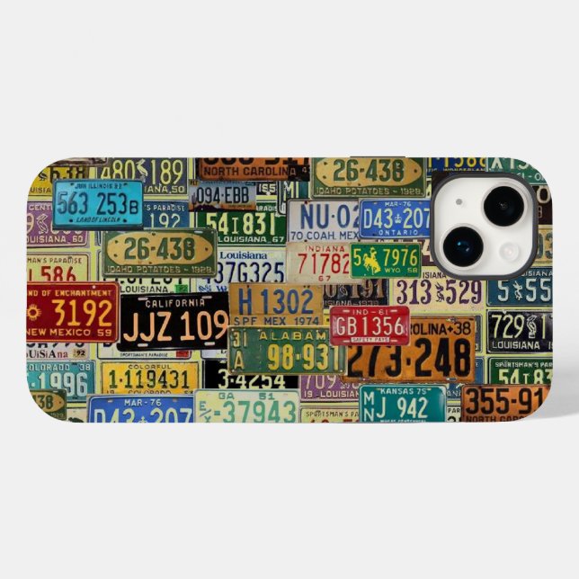 Placas de Licença Vintage (Verso (horizontal))