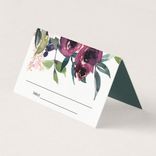 PLACAS DE LOCAL FLORAL BRIGHT BLUSH BURGUNDY