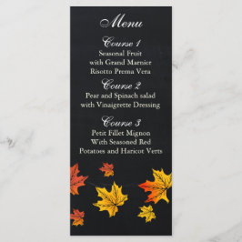 Placas de menu do casamento outono Vintage Chalkbo