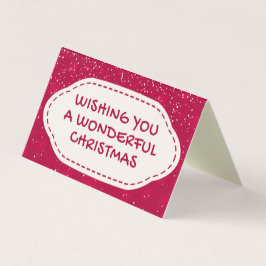 Placas de Natal Red Snow Design 25 Pack