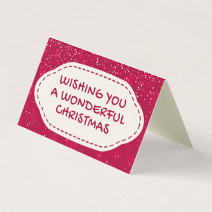 Placas de Natal Red Snow Design 25 Pack