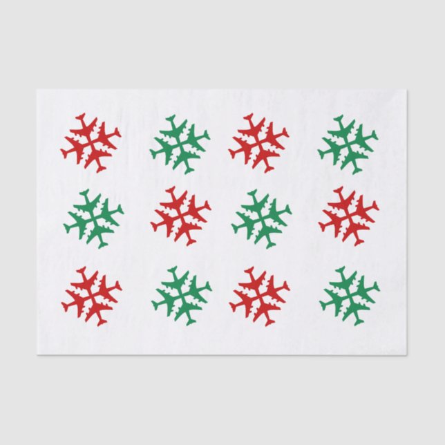 Placas de neve em papel (Frente )