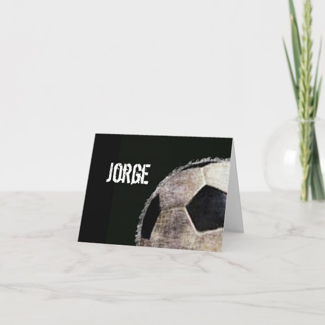 Placas de Nota de Futebol Personalizadas Modelo (Frente)