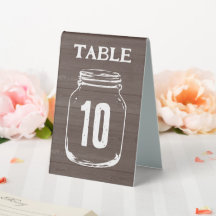 Placas de número da mesa de casamento da madeira m